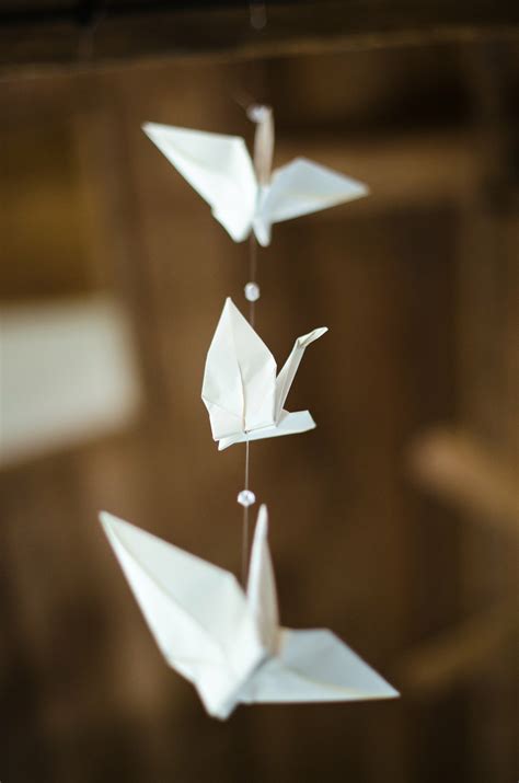 Origami Crane Reception Decor