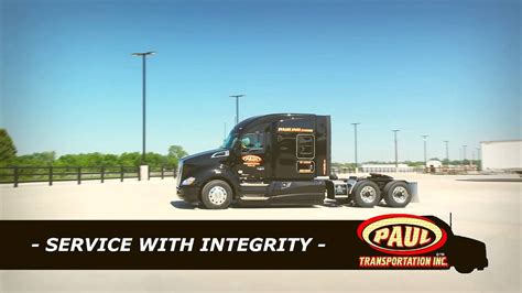 Truck Driving Jobs - Paul Transportation Inc. - Tulsa,OK - YouTube