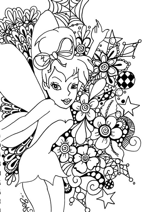 Tinker Bell Coloring Pages For Girls Coloring Pages