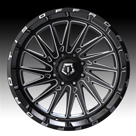 Tis Wheels 547bm Gloss Black Milled Custom Wheels Rims 547bm Tis