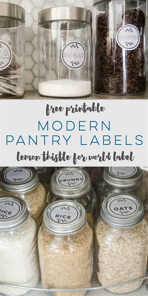 Free Modern Printable Pantry Labels By Lemonthisle Worldlabel Blog