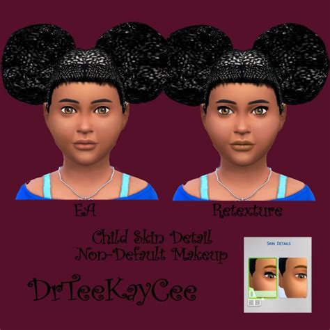 Cornroll Puff Ball Hairstyle And Skin Detail Retexture