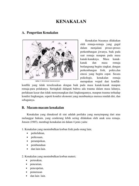 Pengertian Kenakalan Remaja Pdf