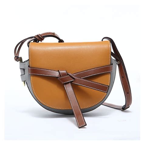 Genuine Leather Saddle Bag Luxury Handbags Women Bags Designer 2018