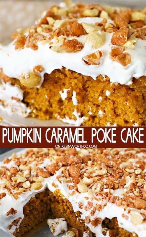 Pumpkin Caramel Poke Cake Is An Easy To Make Fall Dessert Loaded With