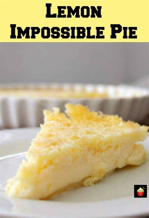 Lemon Impossible Pie Lovefoodies