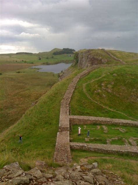 Hadrians Wall In Hexham Northumberland Ancient Romes Line In The