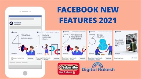 Facebook New Features 2021 How To Create Carousel Post With Link On