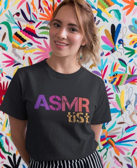 Asmrtist Color Tee Unisex Tingletastic Asmr T Shirt Store And Merch