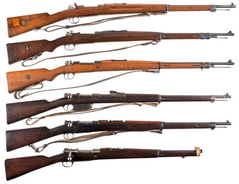 Six Bolt Action Military Rifles A Mauser Swedish Contract Mode Rock