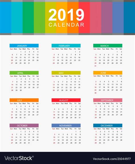 Calendar 2019 Layout Qualads