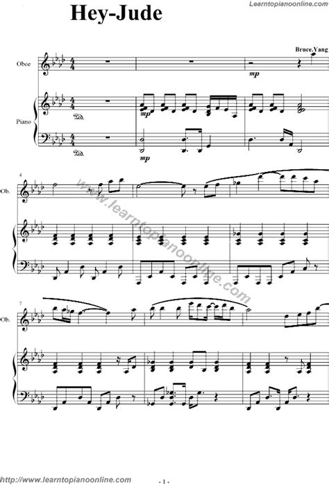 High quality piano sheet music for hey jude by the beatles. Hey Jude by The Beatles Free Piano Sheet Music | Learn How To Play Piano Online