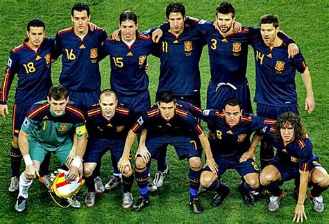Equipos De FÚtbol SelecciÓn De EspaÑa Campeona Del Mundo 2010
