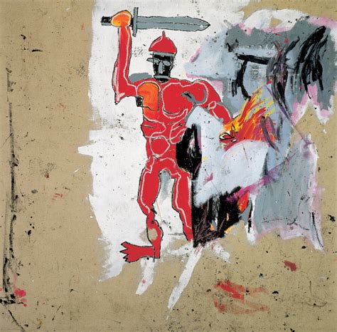 Untitled Red Warrior 1982 Art Print By Jean Michel Basquiat King