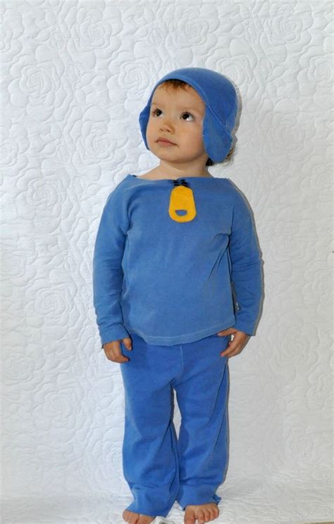 Pocoyo Inspired Costume Boys Babies Kid Toddlers Infants Childs