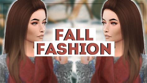 The Sims 4 Cas Fall Fashion Full Cc List Youtube