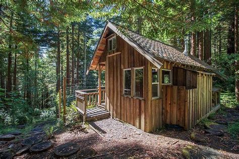 Rustic Secluded Cabin In The Redwoods Has Mountain Views And Patio