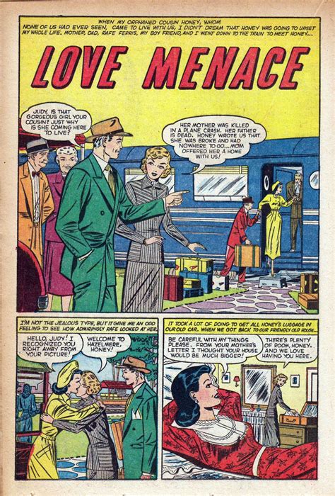 Love Menace All Romances No 4 1950 Superman Comic Books Superman Comic Vintage Comic Books