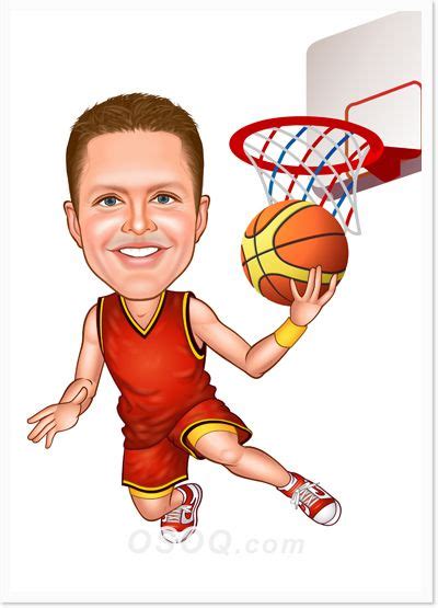 Basketball Caricature Caricature Custom Cartoons Basketball Players