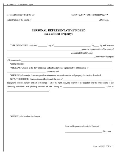 Personal Representative Of Estate Fill Out And Sign Online Dochub
