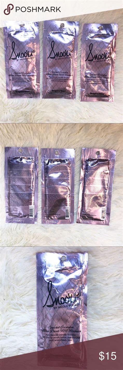 3 Snooki Ultra Dark Bronzer Tanning Lotion Packets Bronzer Tanning
