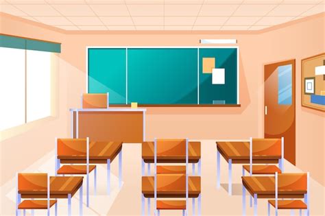 Empty Elementary School Classroom Illustrations Royaltyfree Vector