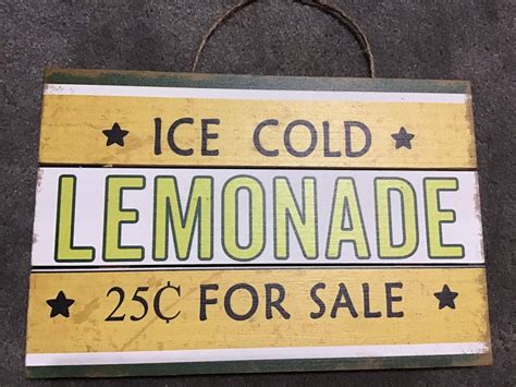 ice cold lemonade sign farm sign farmhouse sign lemon sign lemon decor farmhouse wreath