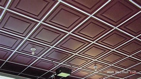 They are available in a wide range of architectural styles. Thermoform Vinyl Ceiling Tiles - WishiHadThat.com - YouTube