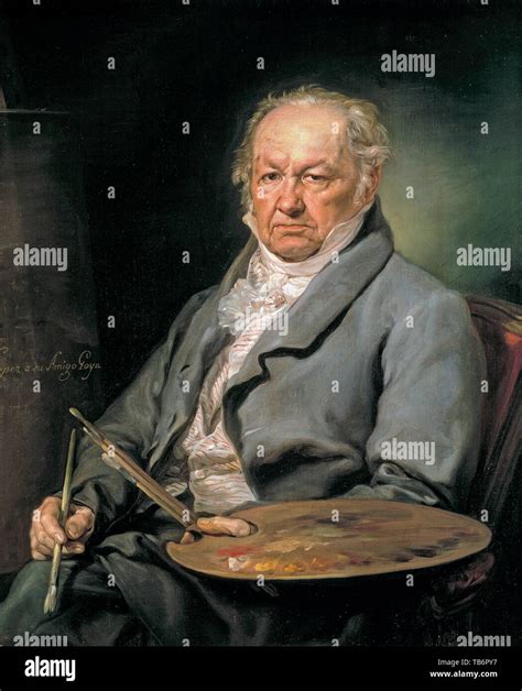 Vicent López Portaña Portrait Of Francisco De Goya Painting 1826
