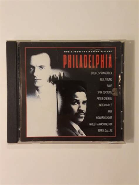 Philadelphia Original Soundtrack By Original Soundtrack Cd Jan 1994