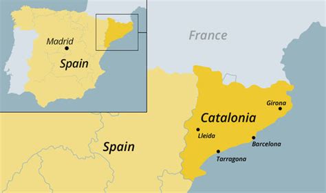 Catalonia Map Where Is Catalonia And Why Has It Declared Independence