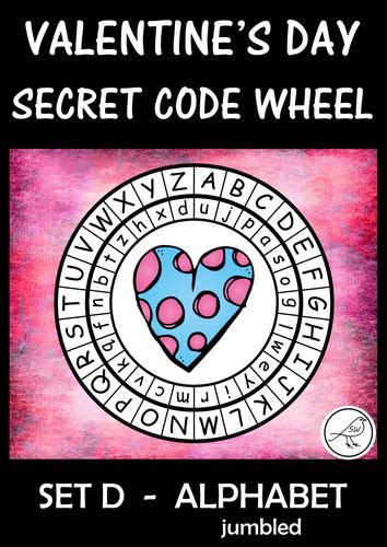 Secret Code Wheel Valentines Day Alphabet Jumbled Teaching