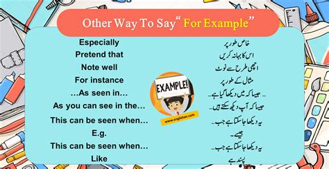Other Ways To Say For Example In English • Englishan
