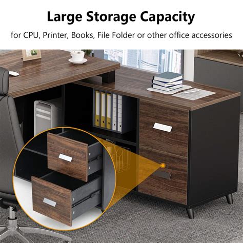 Buy Tribesigns L Shaped Computer Desk 55 Inch Large Executive Office
