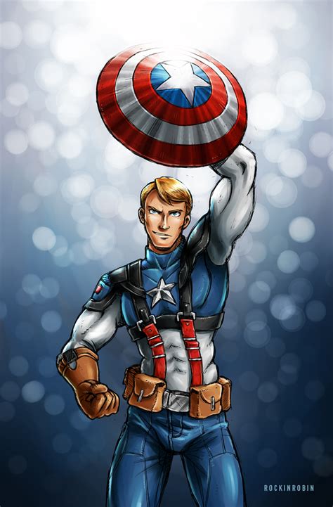 Captain America By Rockinrobin On Deviantart