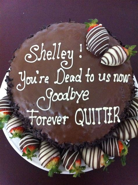 Either by virtue of retirement, resignation or redeployment. The best going away cake ever!!! | things that make me ...