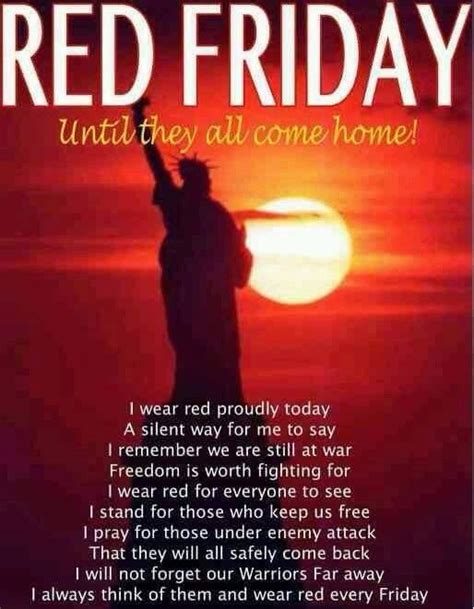 Debra Ford Lovemyyorkie14 Red Friday Military Quotes Red