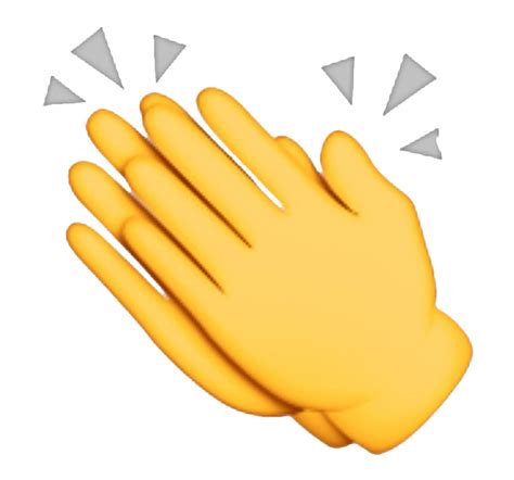 Clapping Hands Emoji Clapping Hands Emoji Png Graphic Free Clapping