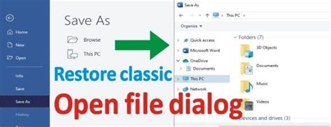 Restore Classic Open File Dialog Microsoft Office Neeosearch