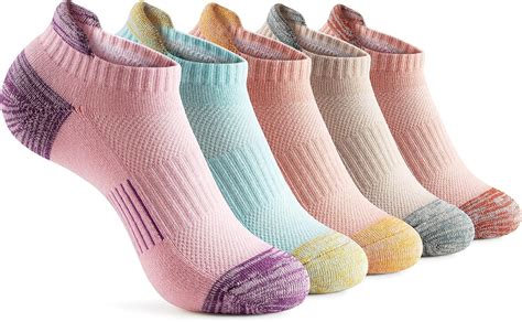 Athletic Socks Pairs Running No Show For Women S Tab Cushioned Ankle