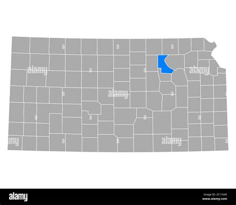 Map Of Riley In Kansas Stock Photo Alamy