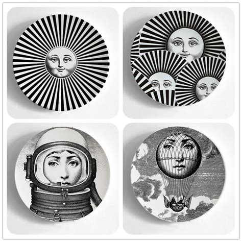 Fornasetti Plate 8 Inches Wall Hanging Artist Plates Art Crafts Piero