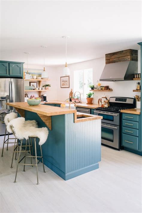 Red and teal kitchen red and teal kitchen teal kitchen decorating ideas dishwasher blue. Teal Kitchen Island Ideas and Inspiration | Hunker