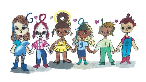 This year's theme is i am strong because.. Texas Fifth Grader's 'Inclusion' Drawing Wins 2020 Google ...