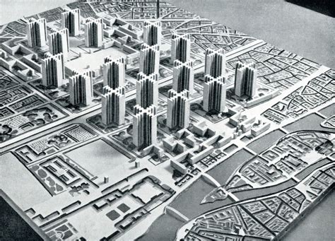 Le Corbusier Plan Voisin 1925 Le Corbusier Urban Planning City