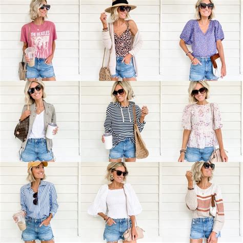 10 Ways To Style Denim Shorts For Summer Loverly Grey Denim Fashion Denim Shorts Outfit