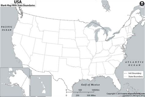 Blank Map Of Usa Us Blank Map Usa Outline Map