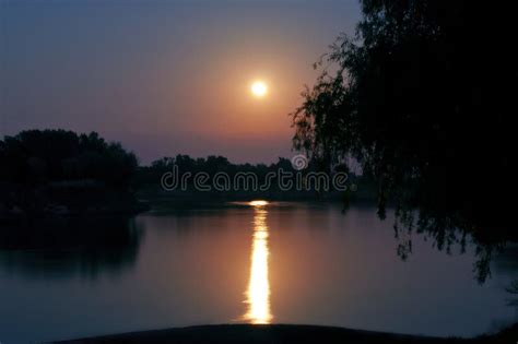 Moonlight Path On Water Stock Image Image Of Sheen Background 5890411