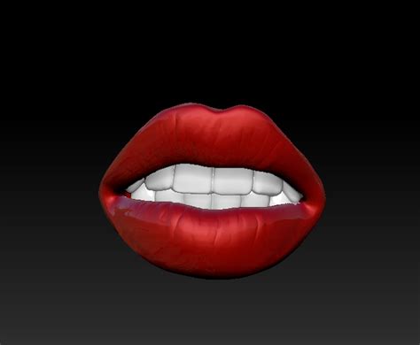 Stl File Lips Woman Girl 👄・3d Printing Template To Download・cults