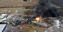 Catástrofe en Ohio: Choque de tren con material químico desata una ...
